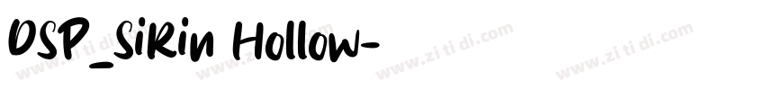 DSP_SiRin Hollow字体转换